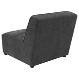 Sunny Upholstered Armless Chair Dark Charcoal - 552081
