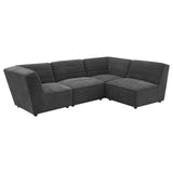 Sunny Upholstered Corner Chair Dark Charcoal - 552082