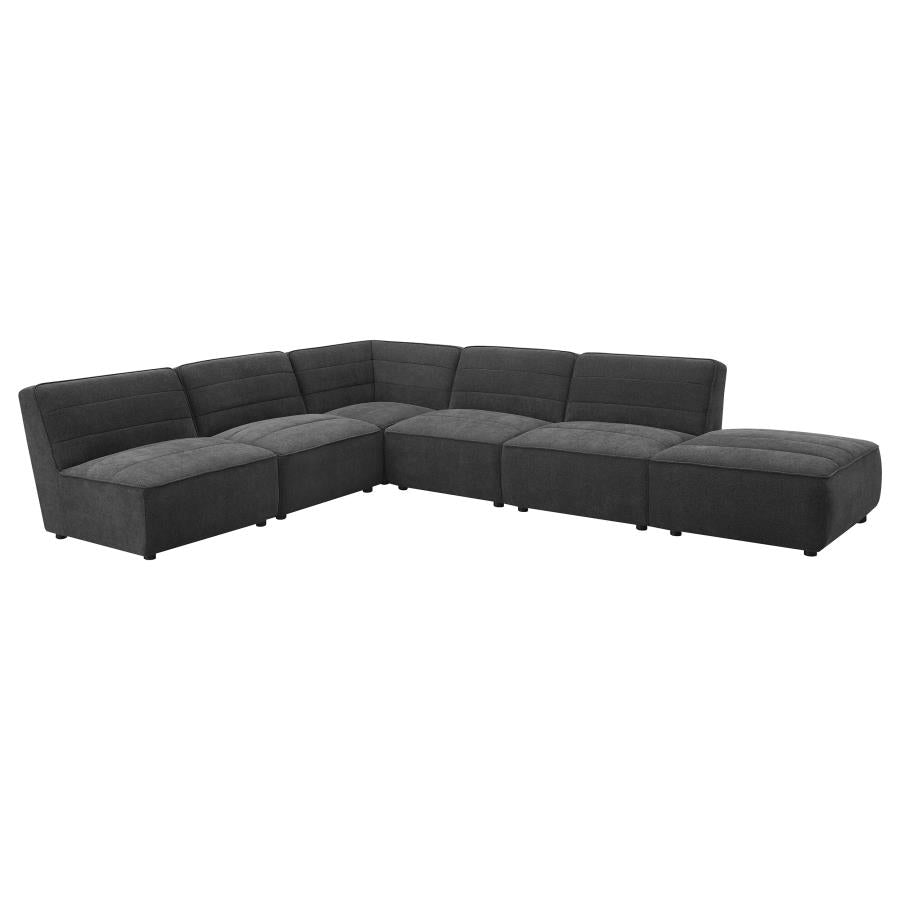 Sunny Upholstered Corner Chair Dark Charcoal - 552082