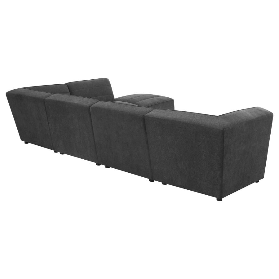 Sunny Upholstered Corner Chair Dark Charcoal - 552082