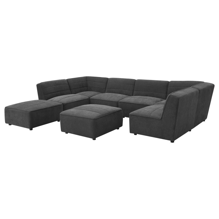 Sunny Upholstered Corner Chair Dark Charcoal - 552082