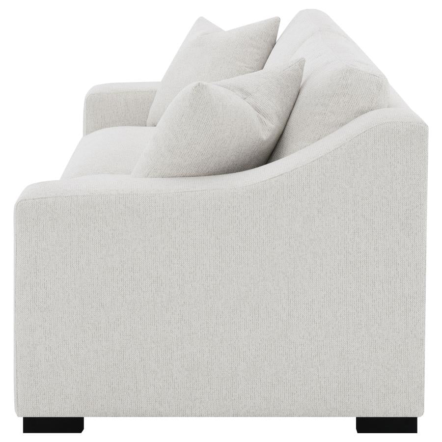 Ashlyn Fabric Upholstered Track Arm Sofa Sand - 552091