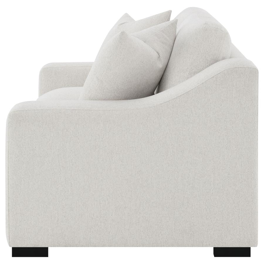 Ashlyn Fabric Upholstered Track Arm Loveseat Sand - 552092