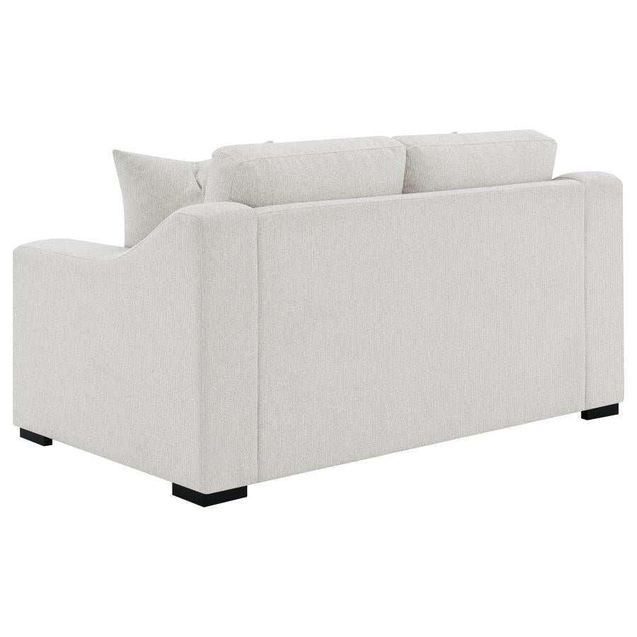 Ashlyn Fabric Upholstered Track Arm Loveseat Sand - 552092