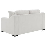 Ashlyn Fabric Upholstered Track Arm Loveseat Sand - 552092