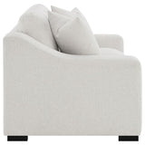 Ashlyn Fabric Upholstered Track Arm Loveseat Sand - 552092
