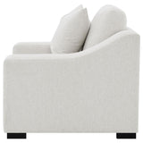 Ashlyn Fabric Upholstered Track Arm Accent Chair Sand - 552093