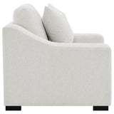 Ashlyn Fabric Upholstered Track Arm Accent Chair Sand - 552093