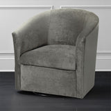 Eden - Swivel Chair With Upholstery And Hardwood Frame