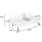 Adjustable Sofa With Fold Down Table And Cup Holders