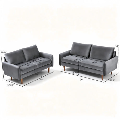 Kent - Sofa & Loveseat Set