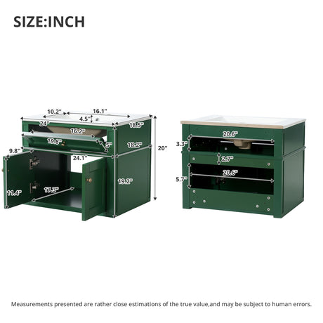 Wall Mounted Bathroom Vanity With Tip Out Drawer And Open Back Design