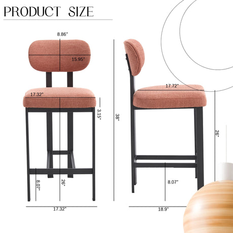 Modern Counter Height Stools (Set of 2)