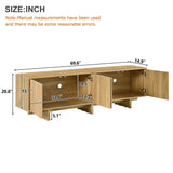 Retro Style TV Stand With Wavy Door