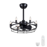 Modern Farmhouse Ceiling Fan, Adjustable Hanging