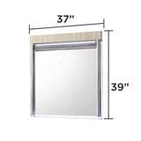 Leonor - Mirror With LED Light Frame - Gray