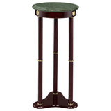 Elna - Accent Side Table With Round Top Plant Stand - Brown