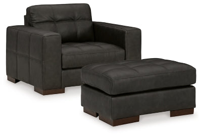 Luigi Oversized Chair and Ottoman - 56506U2