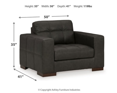 Luigi Oversized Chair and Ottoman - 56506U2