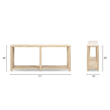 Milo - Console Table With Lower Shelf - Natural