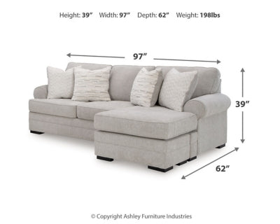 Eastonbridge Sofa Chaise, Oversized Chair, and Ottoman - 56603U1
