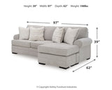 Eastonbridge Sofa Chaise, Oversized Chair, and Ottoman - 56603U1