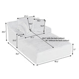 Oversized Chaise Lounge Chair Indoor For Living Room - Dark Gray