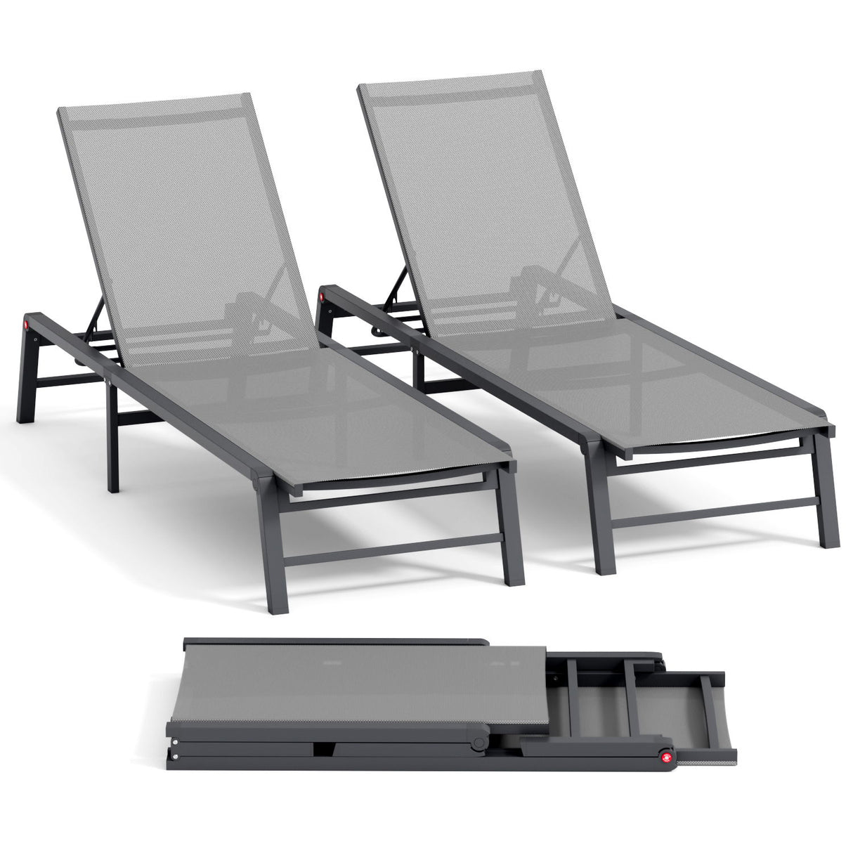 Chaise Lounge Outdoor (Set of 2)