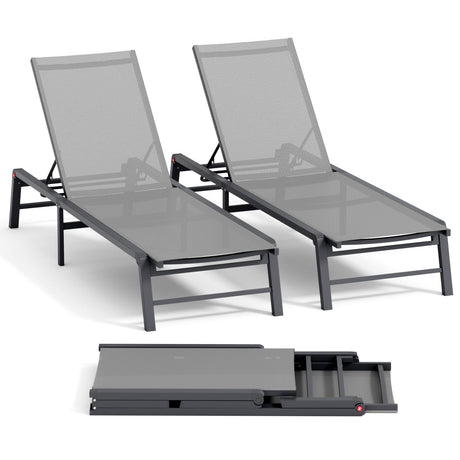 Chaise Lounge Outdoor (Set of 2)