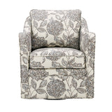 Wide Seat Arm Chair With 360 Degree Rotation