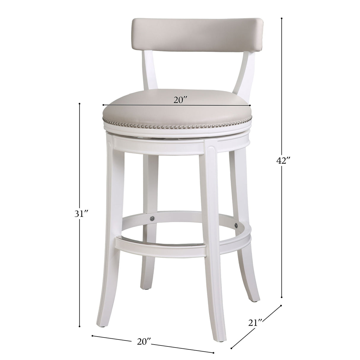 Stool & Upholstered Seat And Back