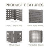 3 Panel Outdoor Air Conditioner Fence Screen