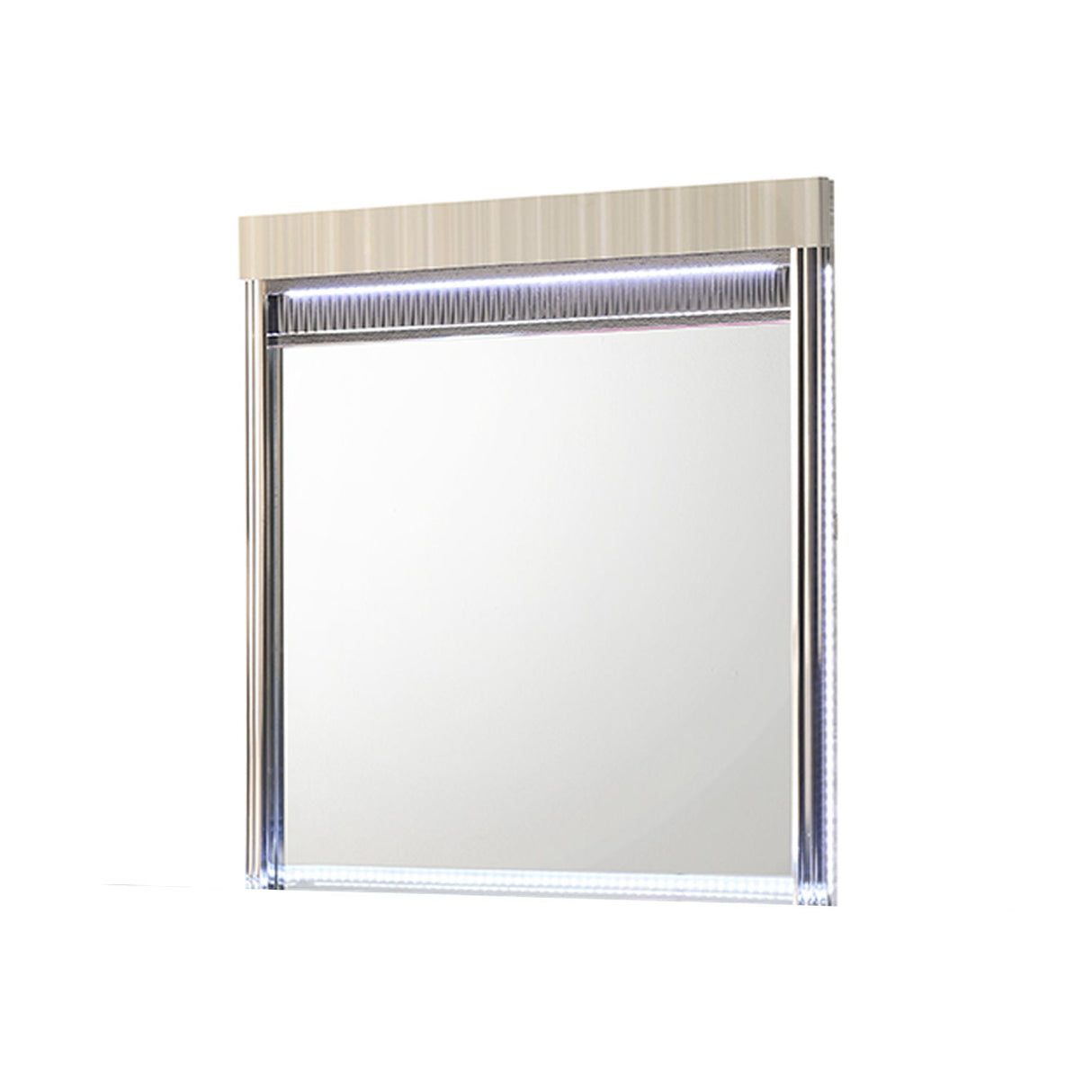 Leonor - Mirror With LED Light Frame - Gray