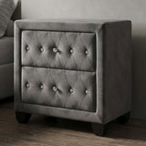 Sophia - 2 Drawer Nightstand - Gray