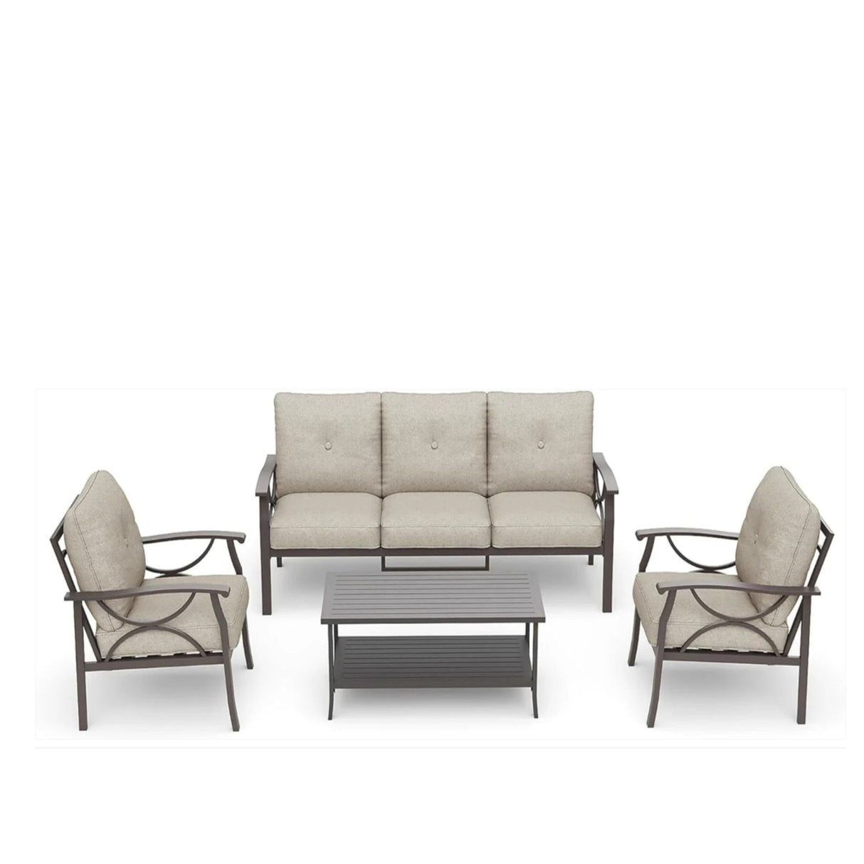 Patio Furniture Set & Coffee Table For Backyard