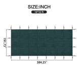 Swimming Pool Safety Cover - Dark Green