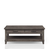 Lift Top Cocktail Table With Casters - Gray