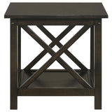 Rachelle 3-piece Rectangular Coffee Table Set Deep Merlot - 5909