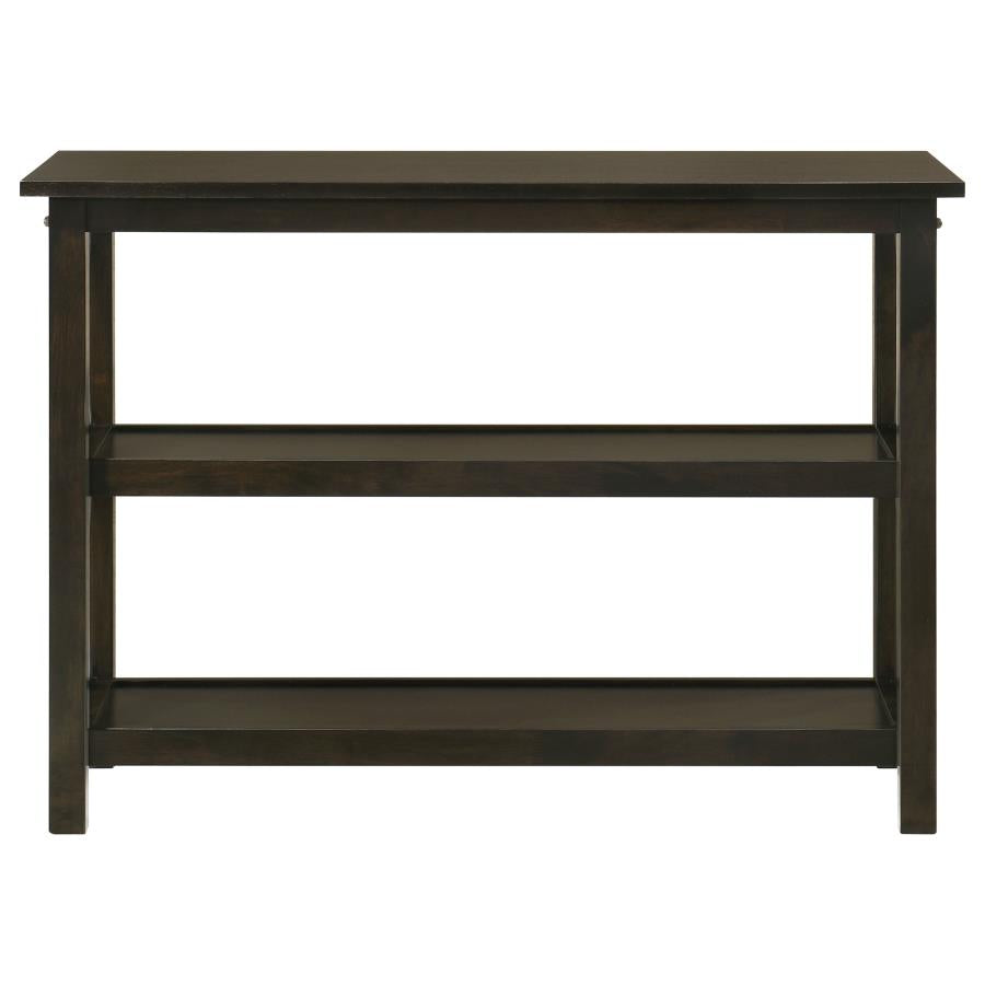 Rachelle 2-shelf Wood Entryway Console Table Deep Merlot - 5910