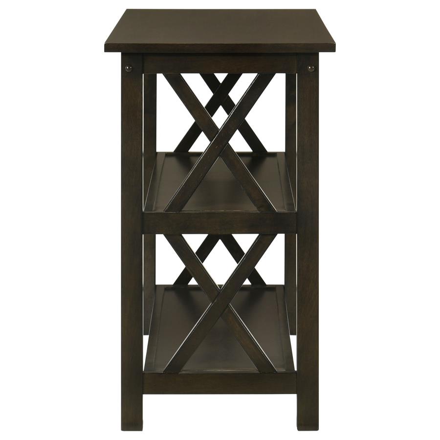 Rachelle 2-shelf Wood Entryway Console Table Deep Merlot - 5910