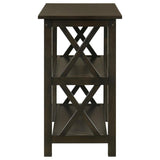 Rachelle 2-shelf Wood Entryway Console Table Deep Merlot - 5910