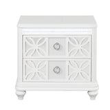 Abigale - 2 Drawer Nightstand With LED - White