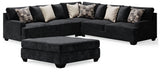 Lavernett 3-Piece Sectional and Oversized Ottoman - 59603U3
