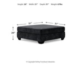 Lavernett 3-Piece Sectional and Oversized Ottoman - 59603U3
