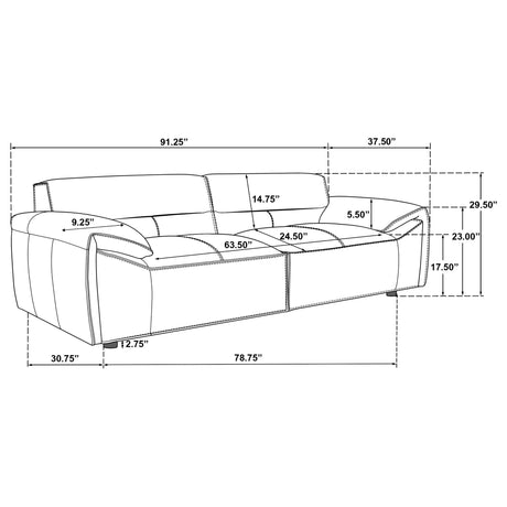 Hudson - 2 Piece Upholstered Sofa Set