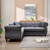 Streamline Modern L-Shaped Corner Sofa
