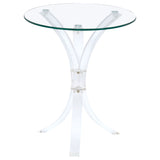 Bailey - Round Top Side Table - Clear