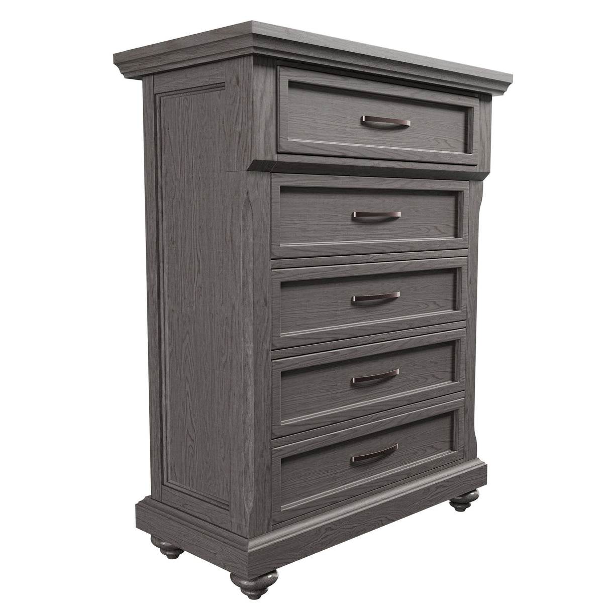 1 Piece Chest With Unique Legs - Antique Gray