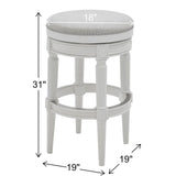 Rustic Elegance Backless Swivel Stool
