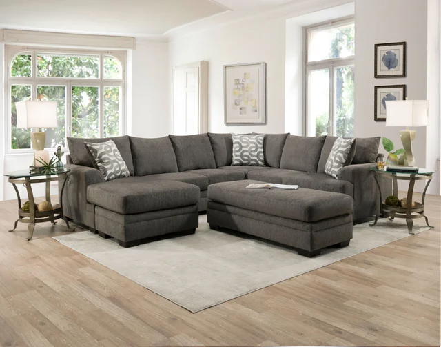 1310-04 1718-10 BAILEY CHARCOAL RAF SOFA - 1310-04